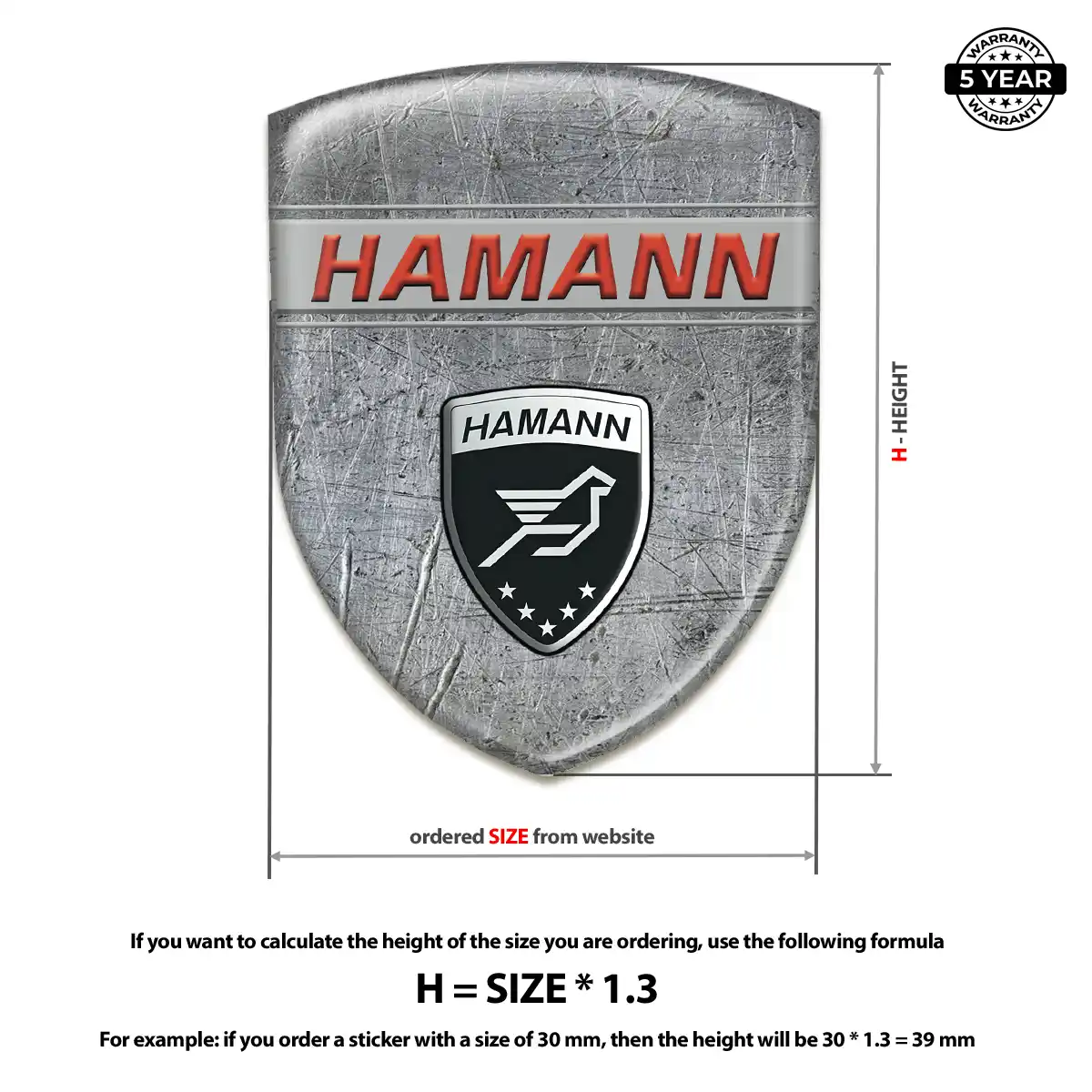 Hamman Crest Logo Emblem Exterior Luxe