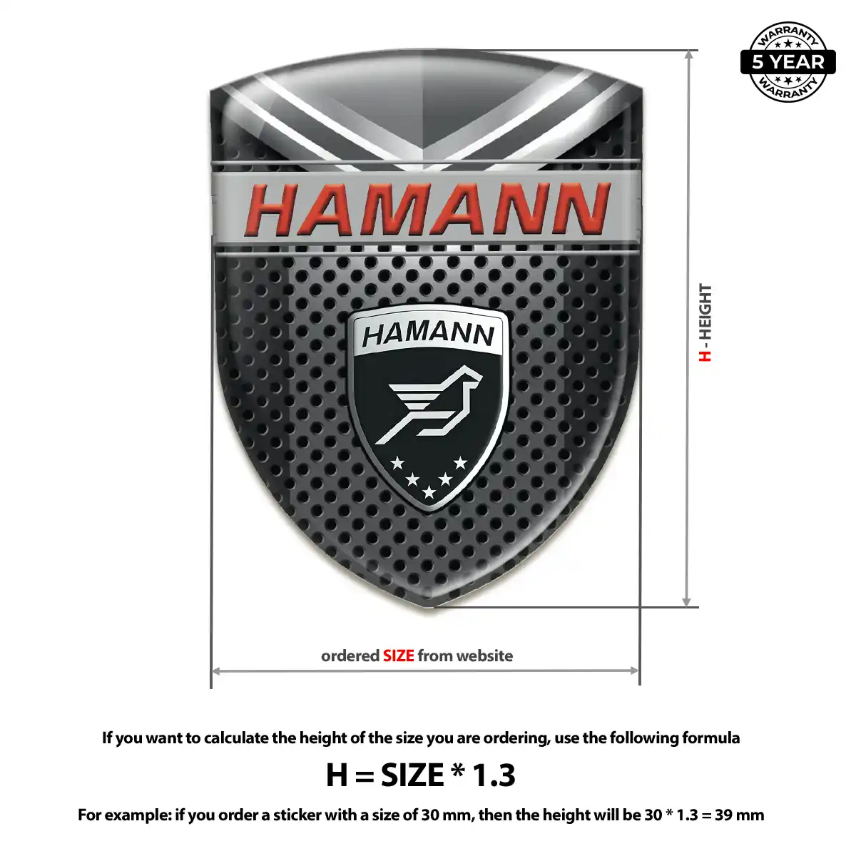 Hamman Crest Logo Emblem Outer Style