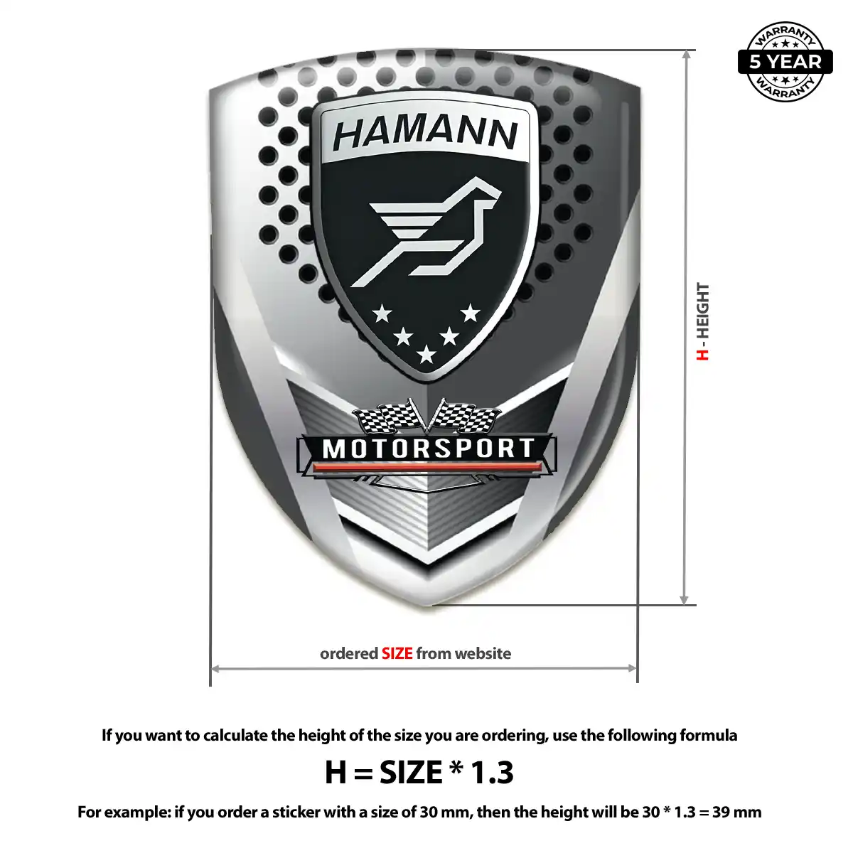 Hamman Crest Logo Emblem Sport Tuning