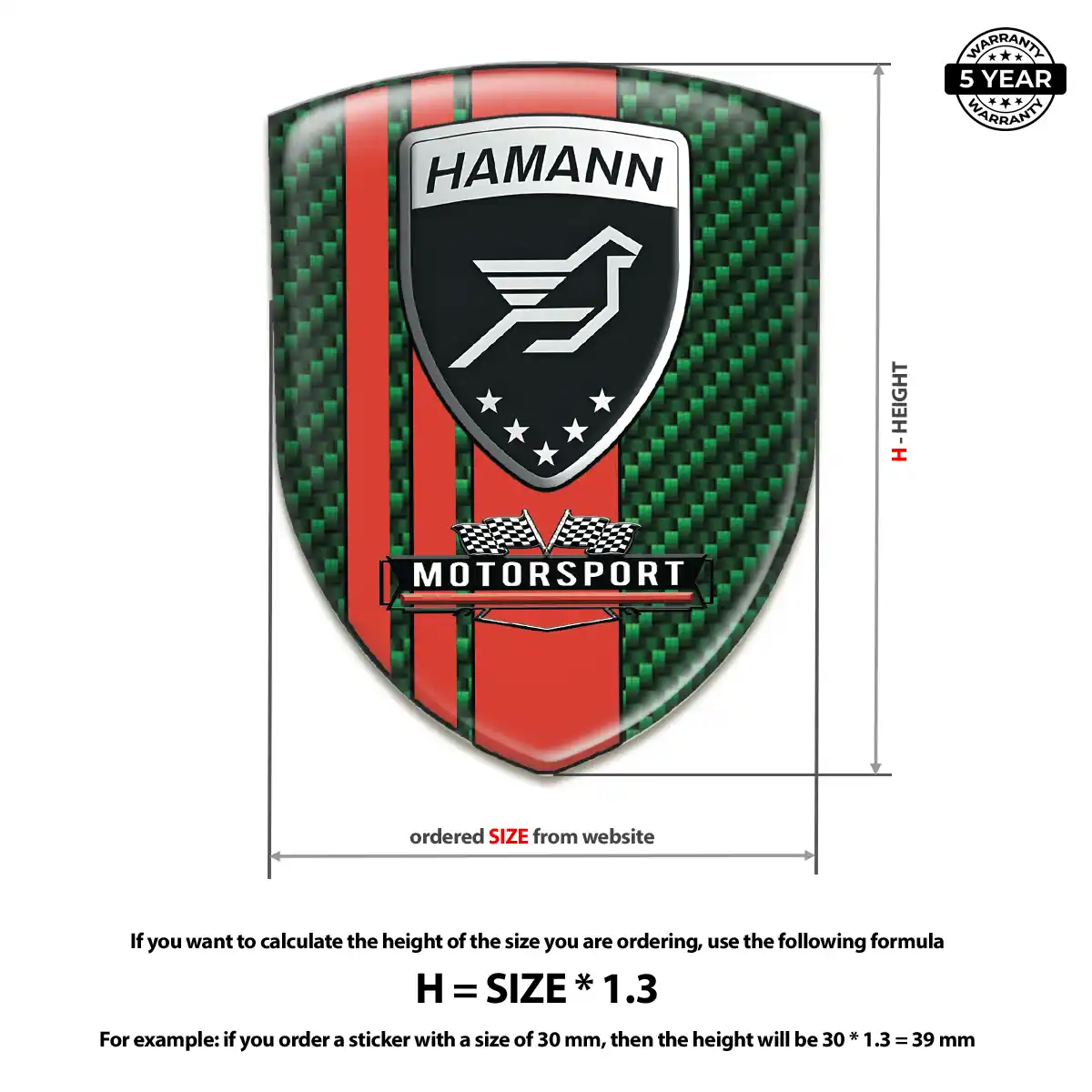 Hamman Domed Badge Exclusive Series