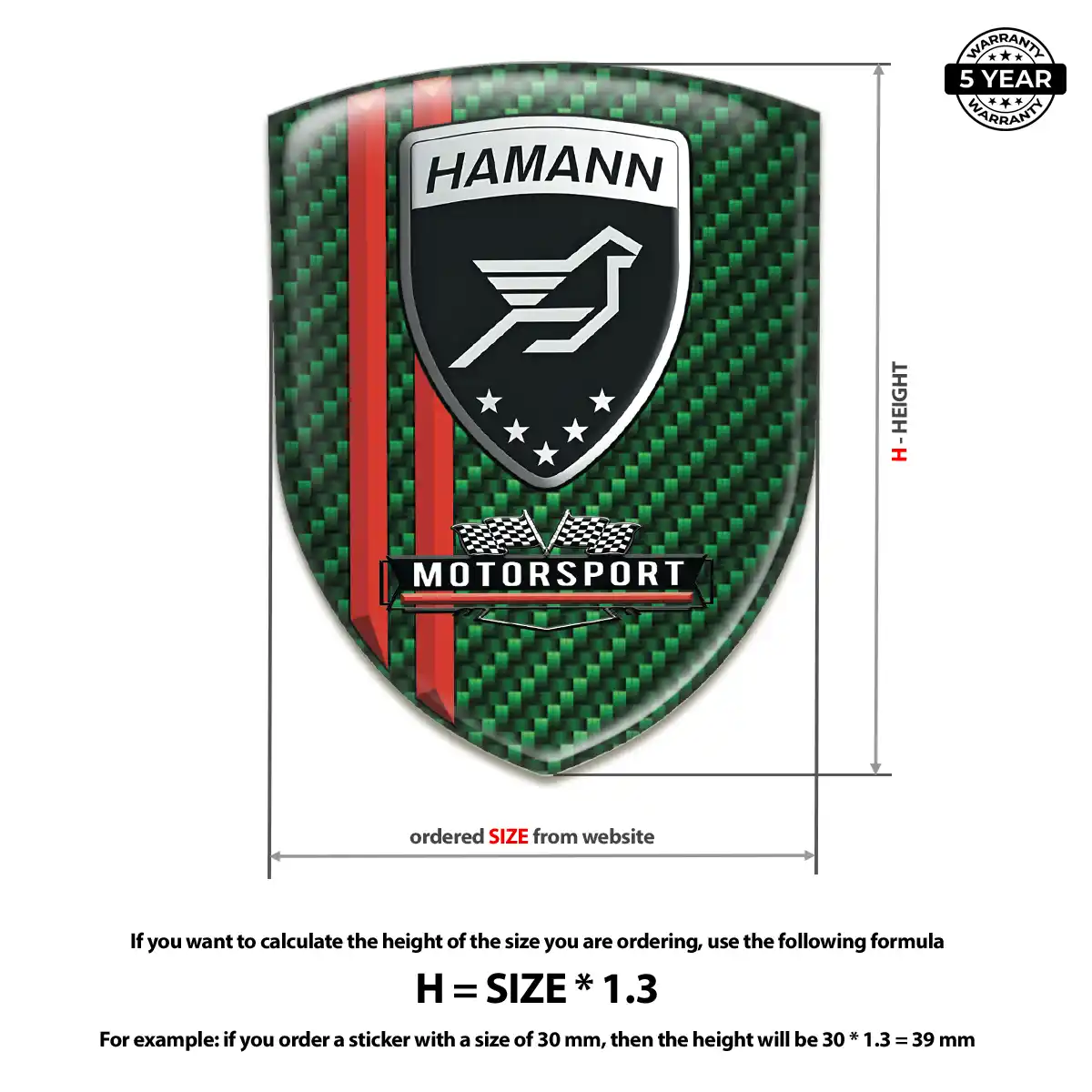 Hamman Domed Badge Opulent Line
