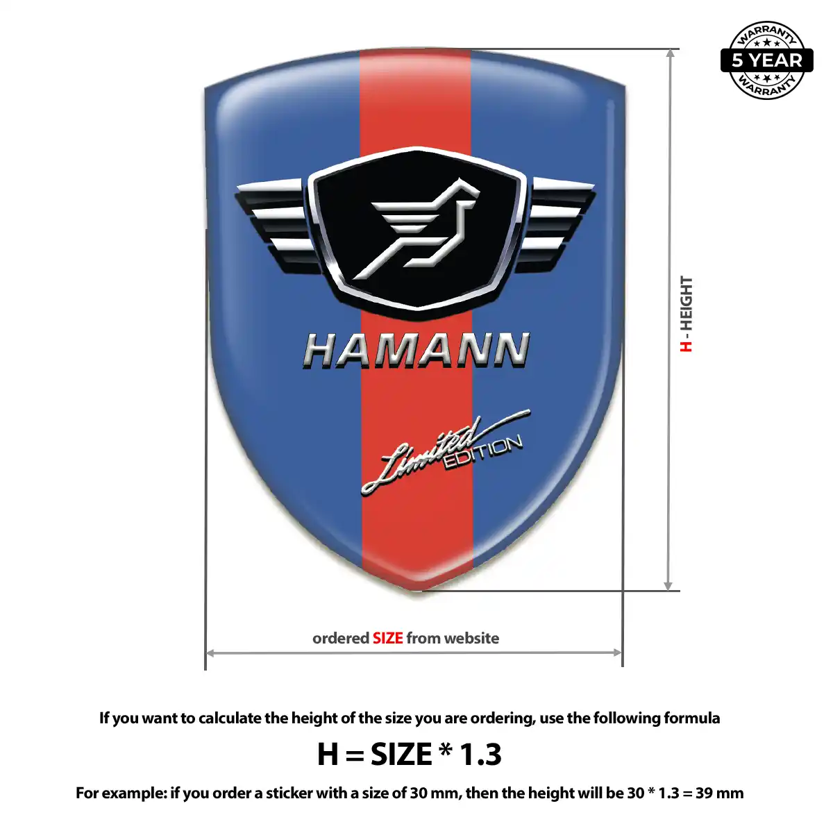 Hamman Domed Badge Signature Grade