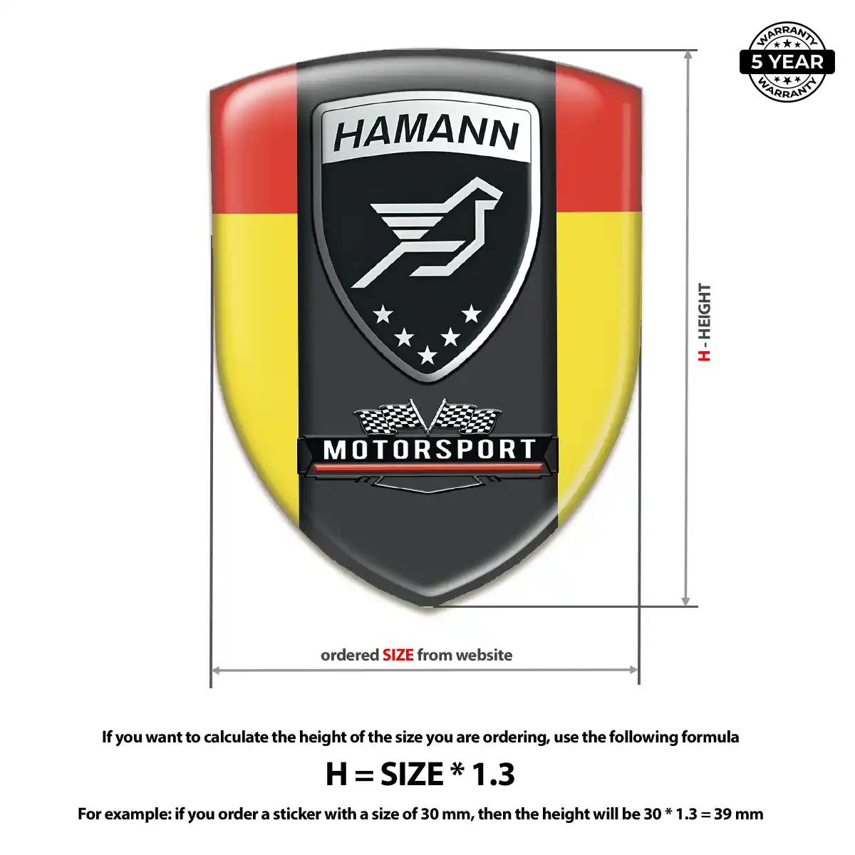 Hamman Domed Badge Sport Tuning