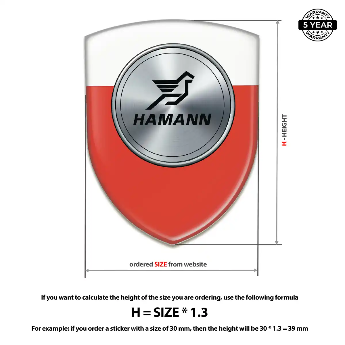 Hamman Domed Badge Superior Craft