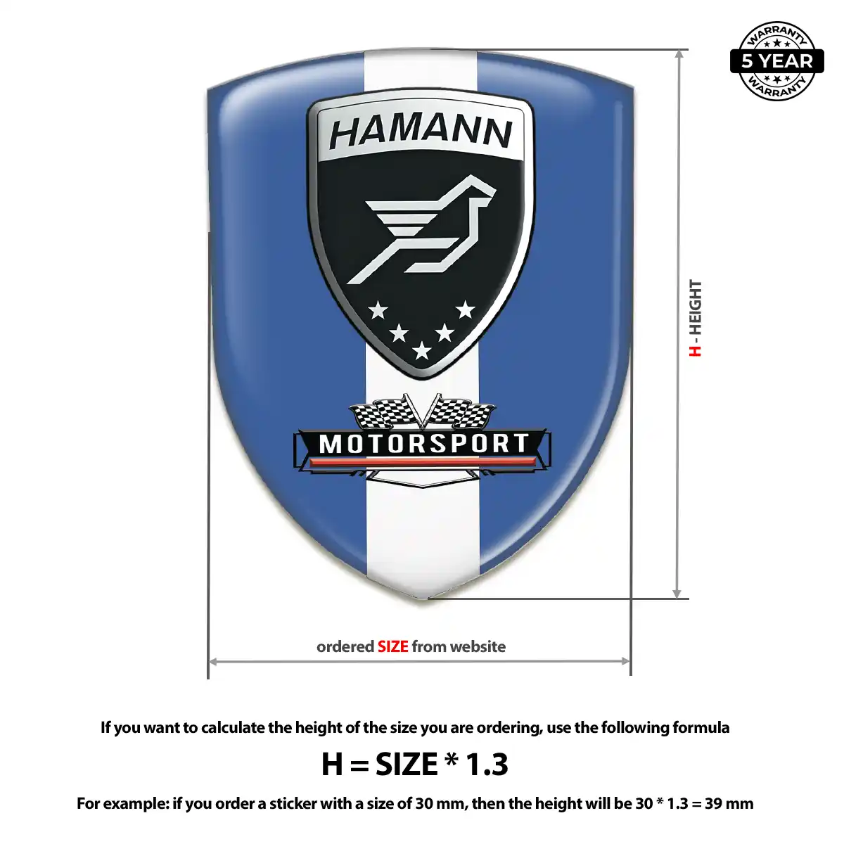 Hamman Domed Car Sticker Auto Tuning