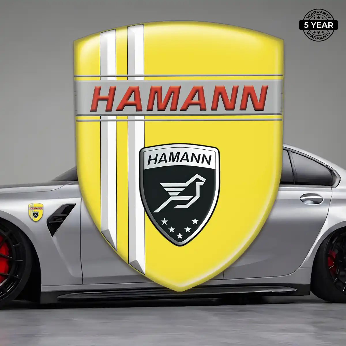 Hamman Domed Car Sticker Refined Design
