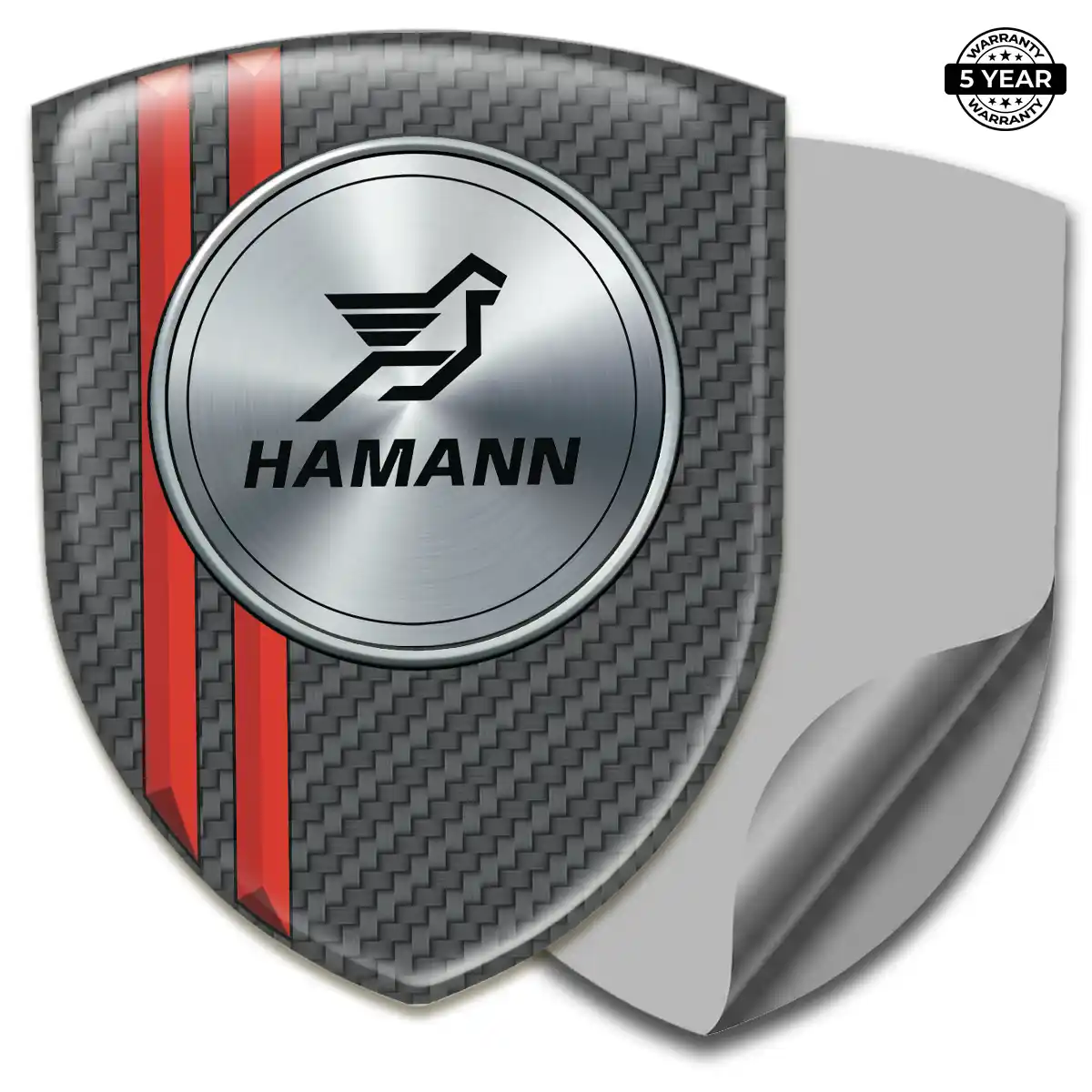 Hamman Domed Car Sticker Resin Luxe