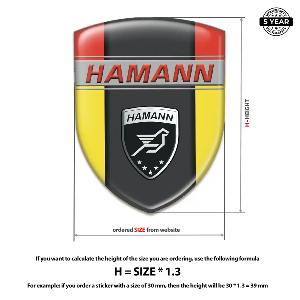 Hamman Domed Decal Cabin Style