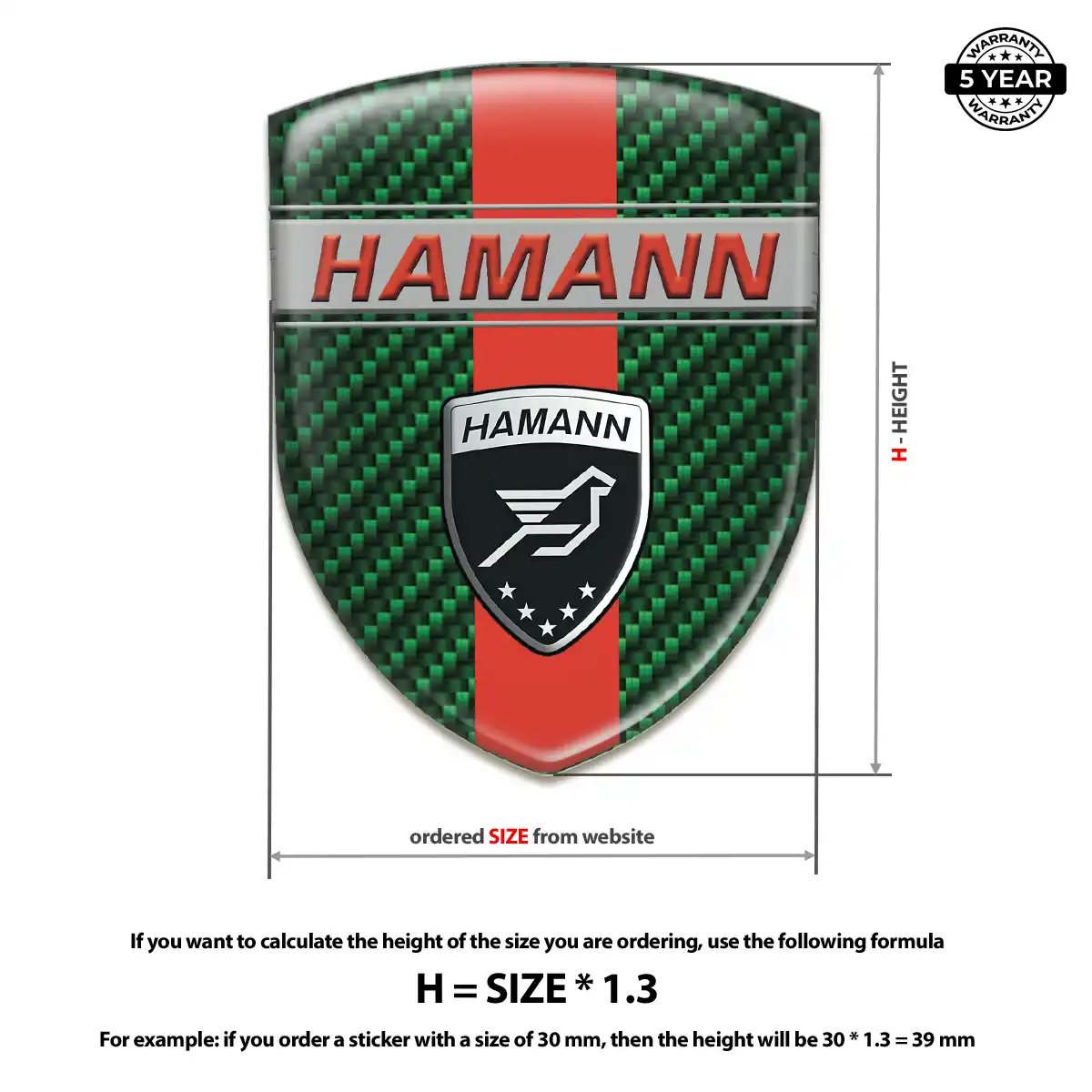 Hamman Domed Decal Interior Luxe