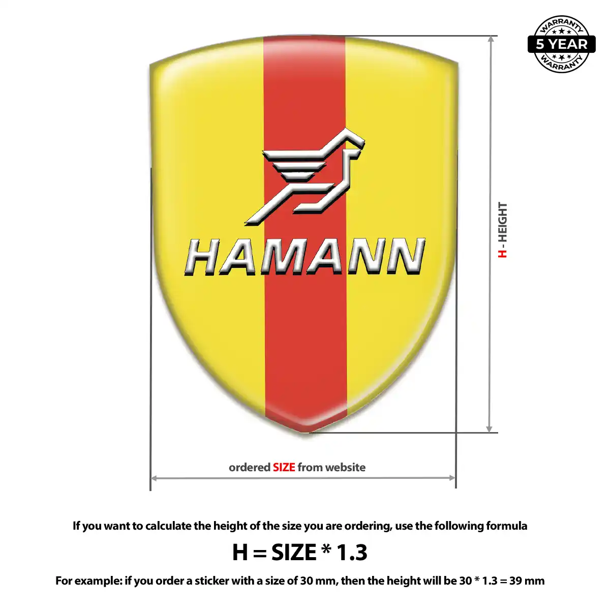 Hamman Domed Decal Opulent Line