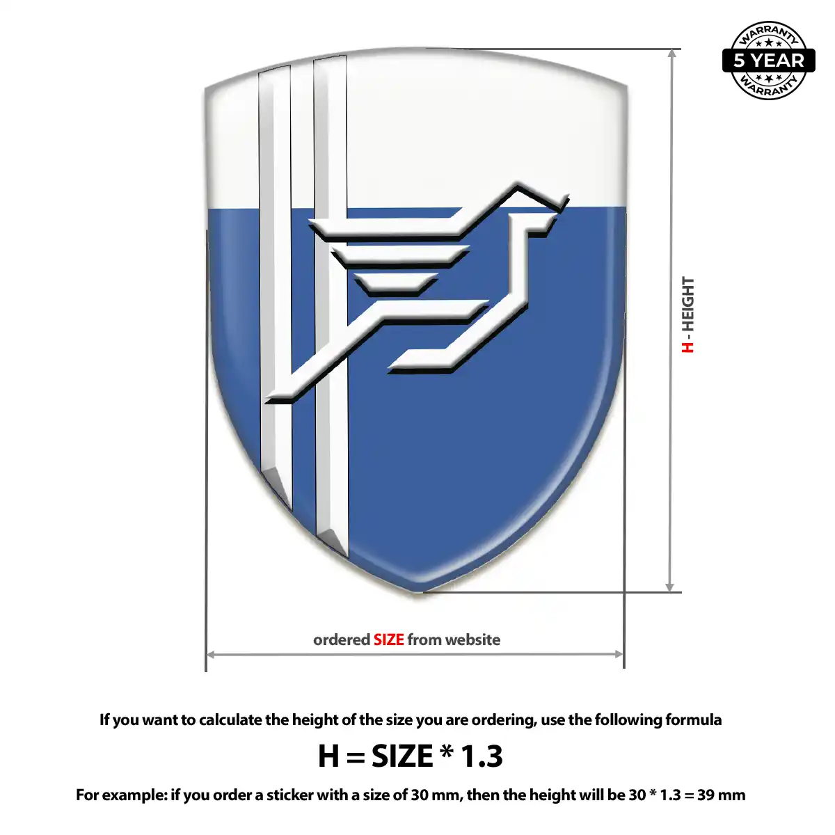Hamman Domed Decal Prestige Line