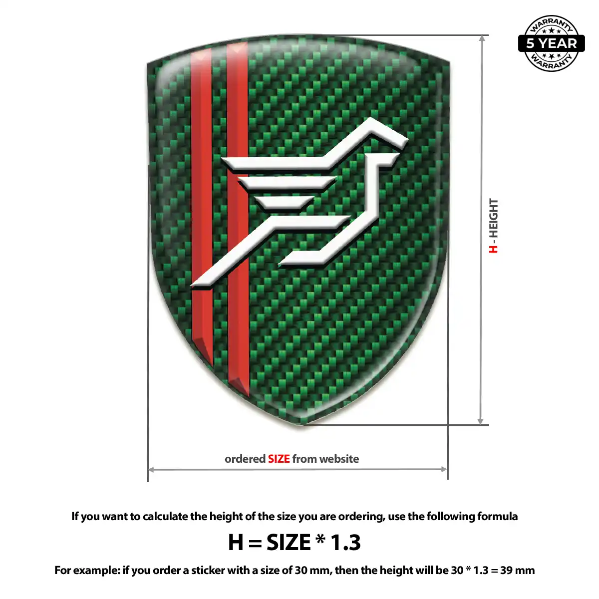 Hamman Domed Decal Refined Design