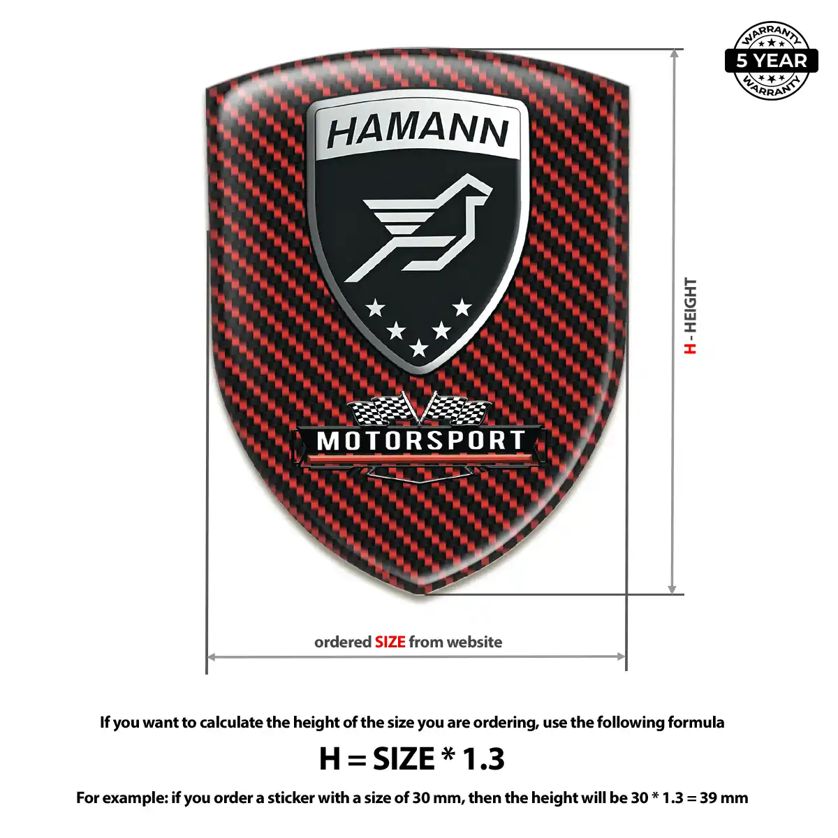 Hamman Domed Decal Signature Grade