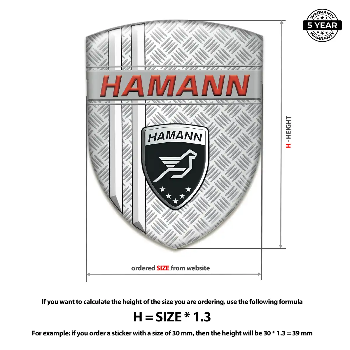 Hamman Domed Decal Sport Tuning