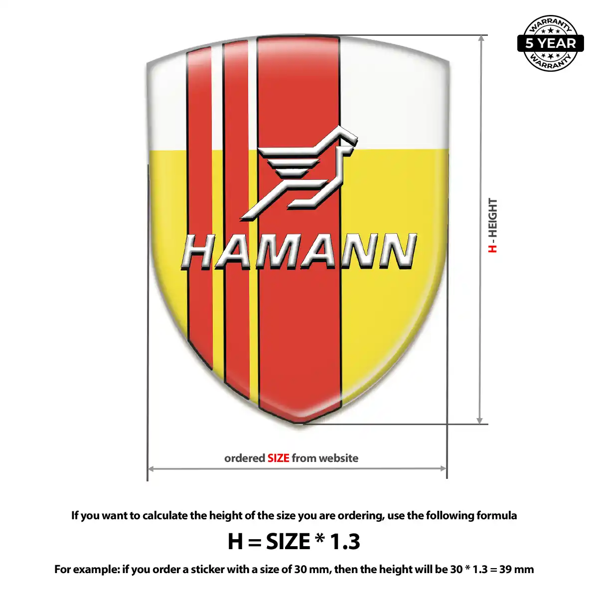 Hamman Domed Decal Street Tuning