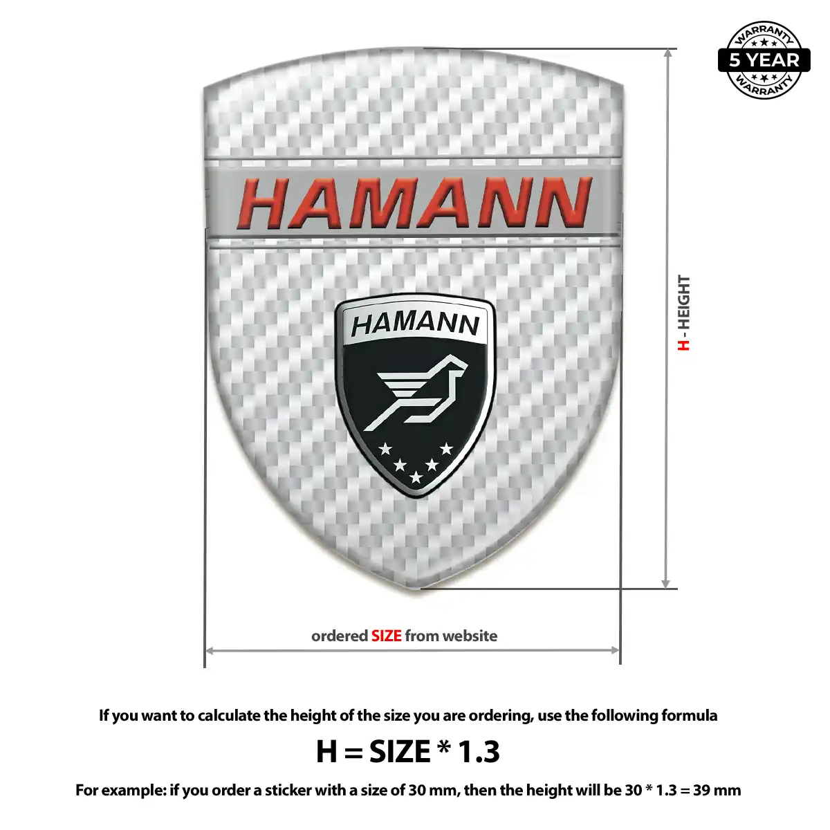 Hamman Domed Decal Superior Craft