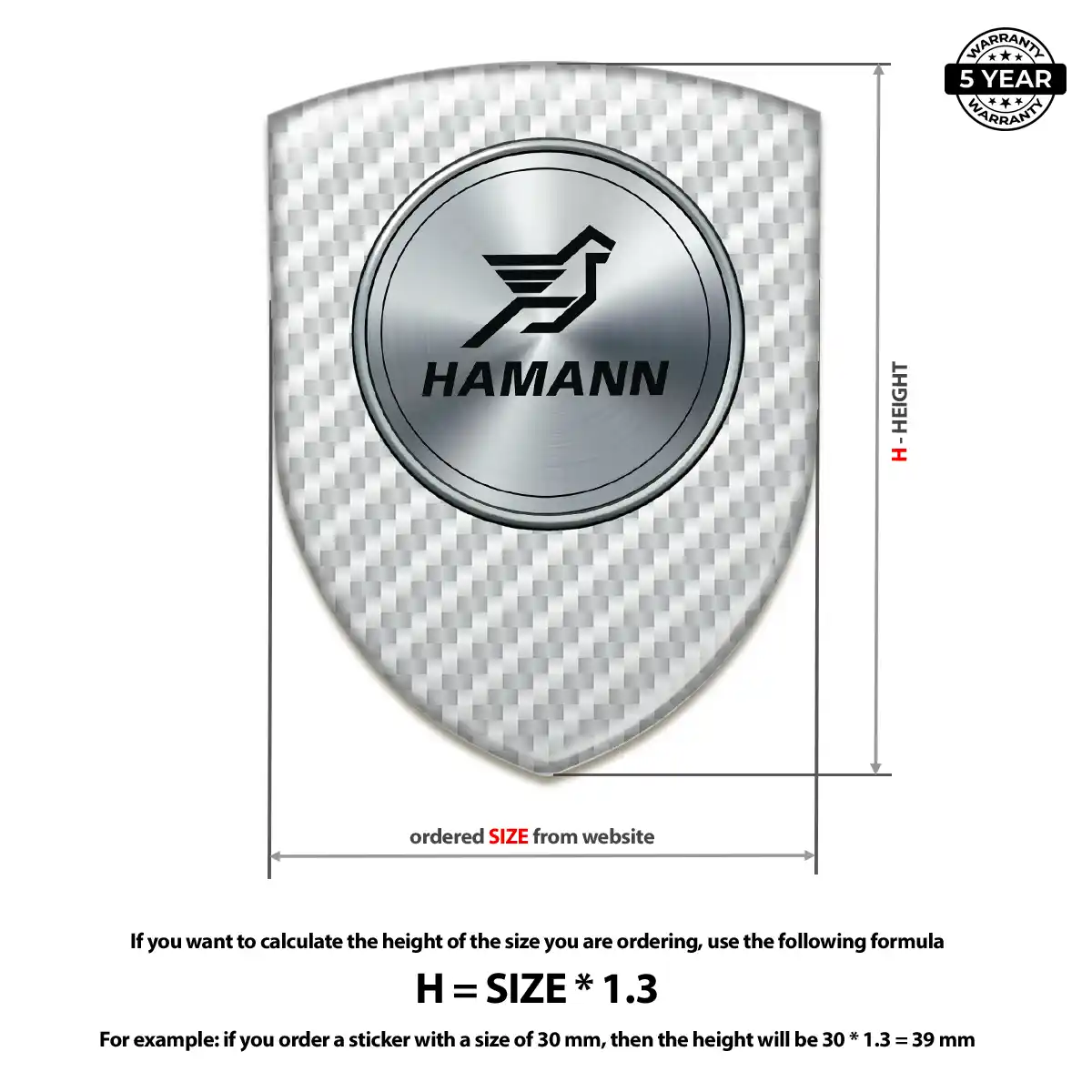 Hamman Domed Emblem Auto Tuning