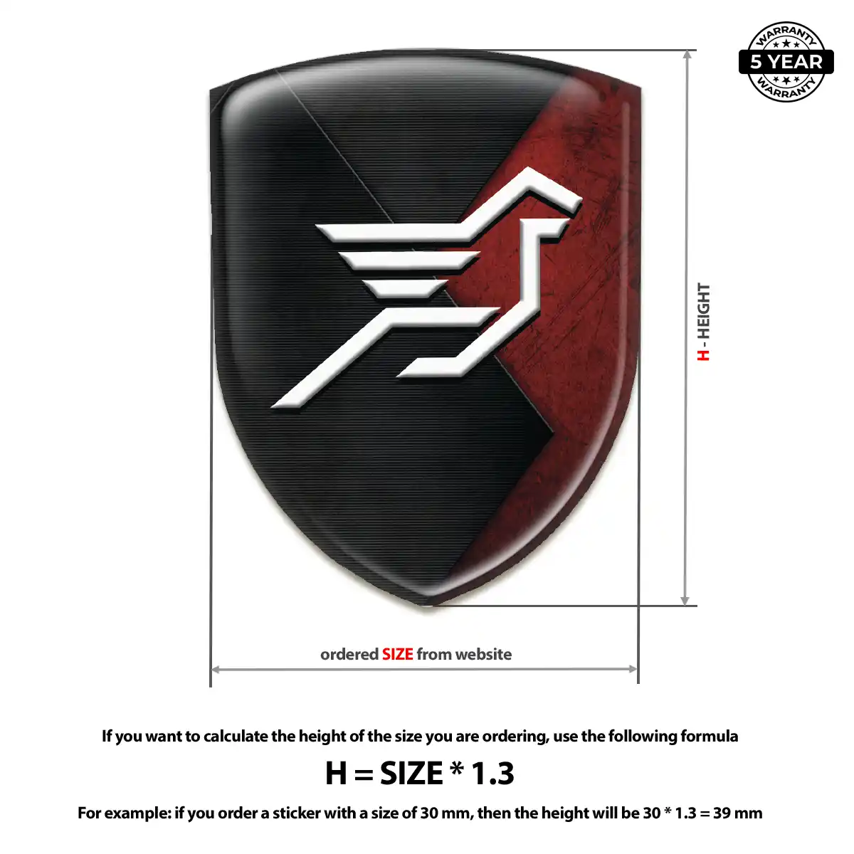 Hamman Domed Emblem Exterior Luxe
