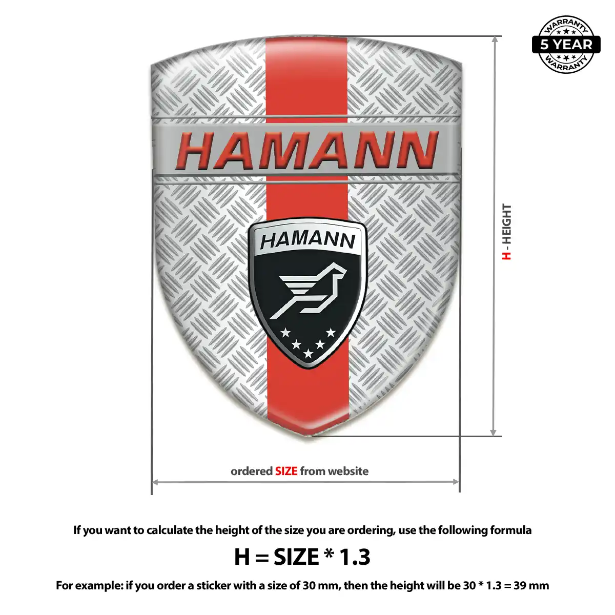 Hamman Domed Emblem Opulent Line