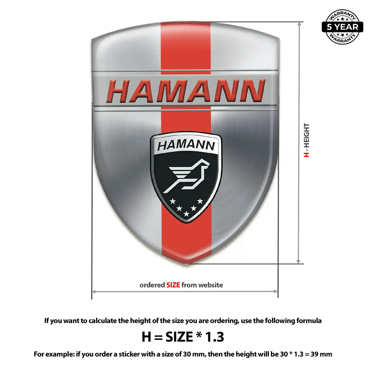 Hamman Domed Emblem Outer Style