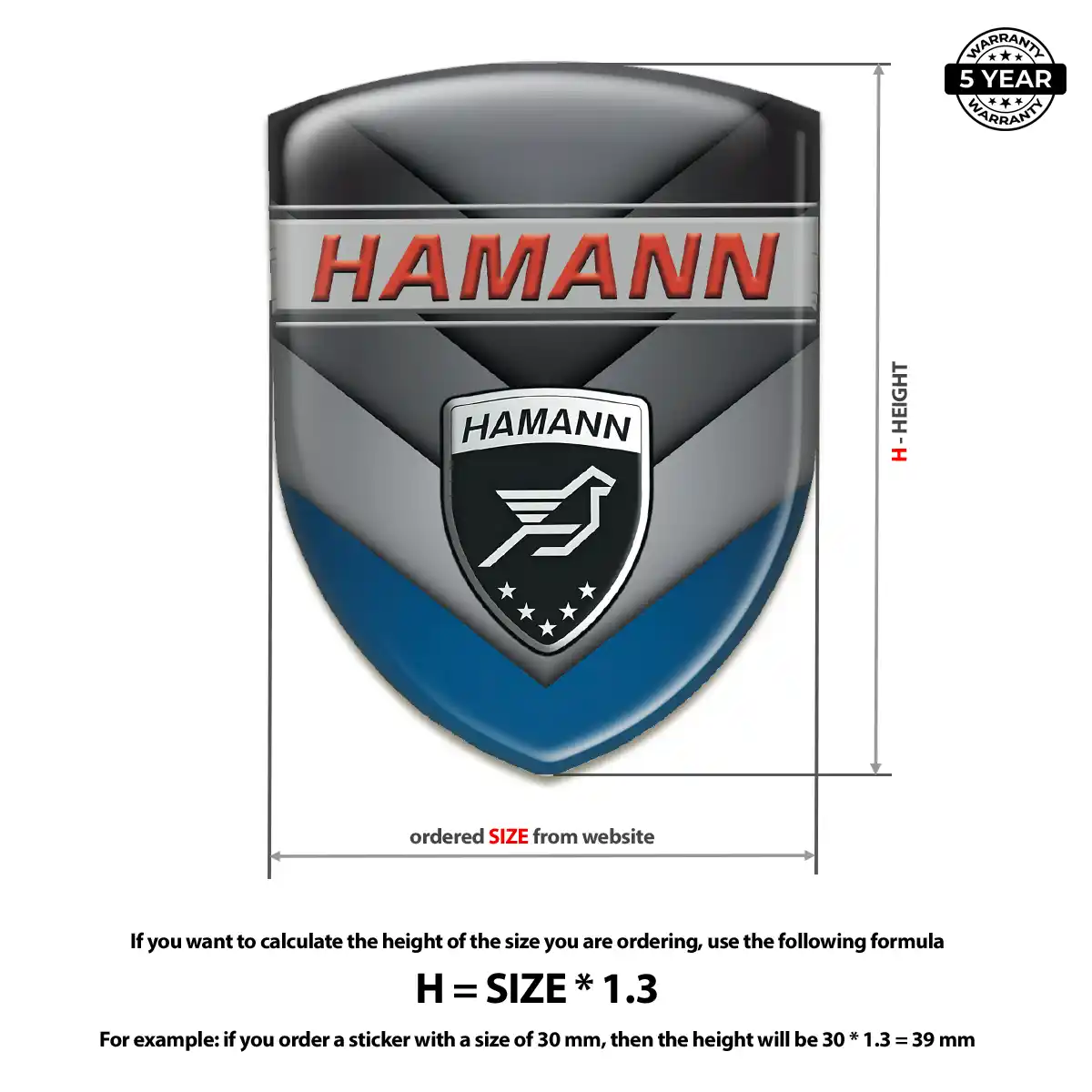 Hamman Domed Logo Decal Exclusive Series