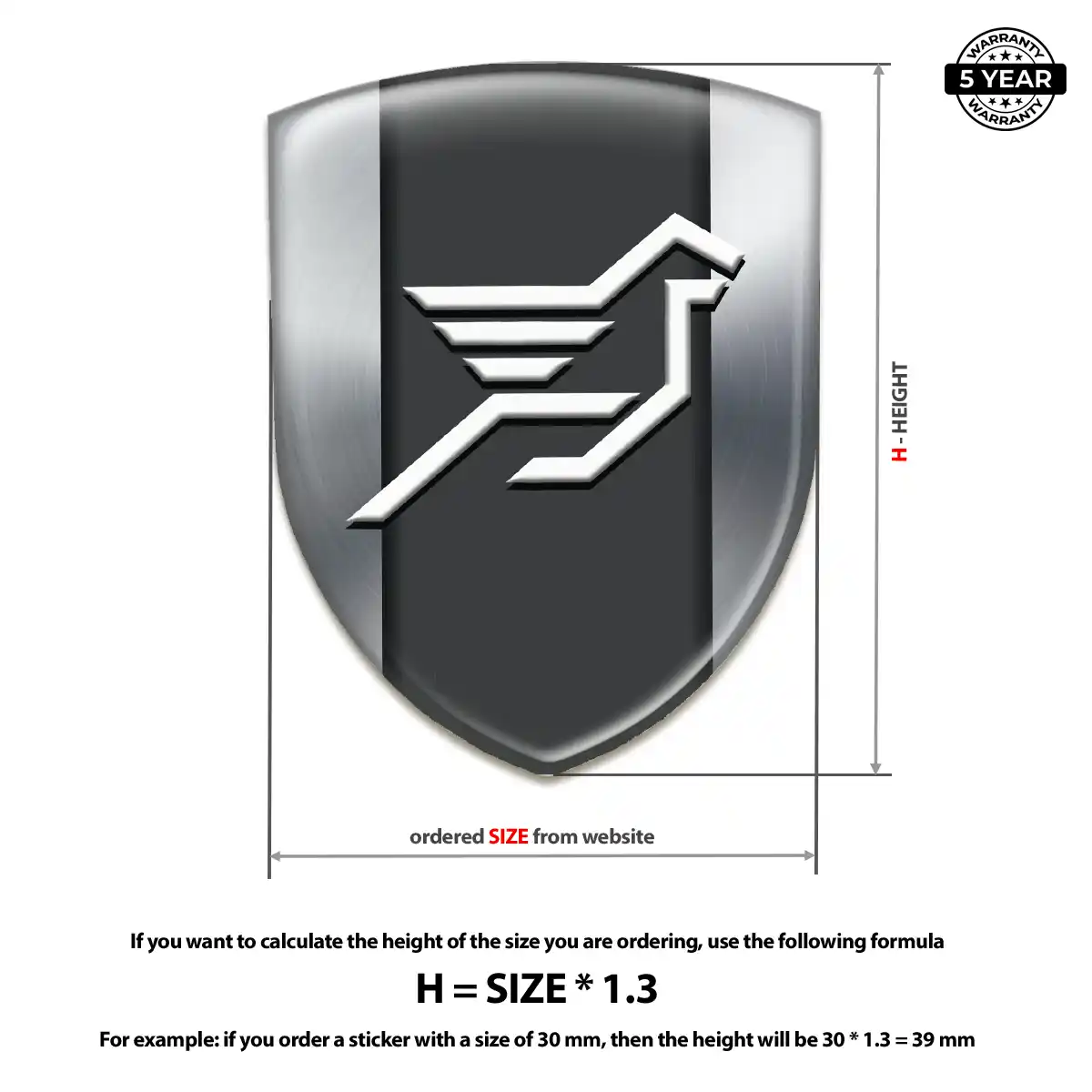 Hamman Domed Logo Decal Prestige Line