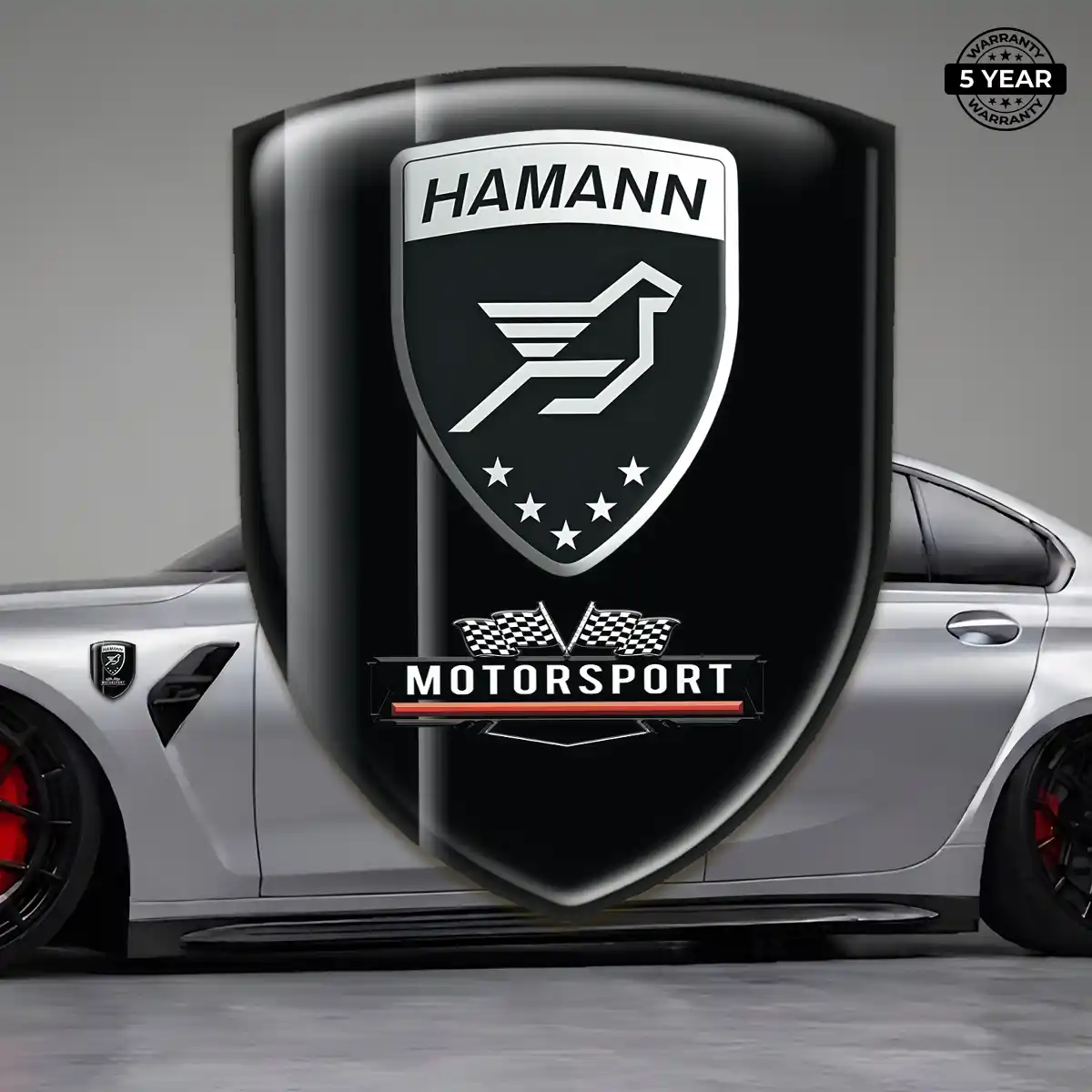 Hamman Domed Logo Decal Resin Luxe
