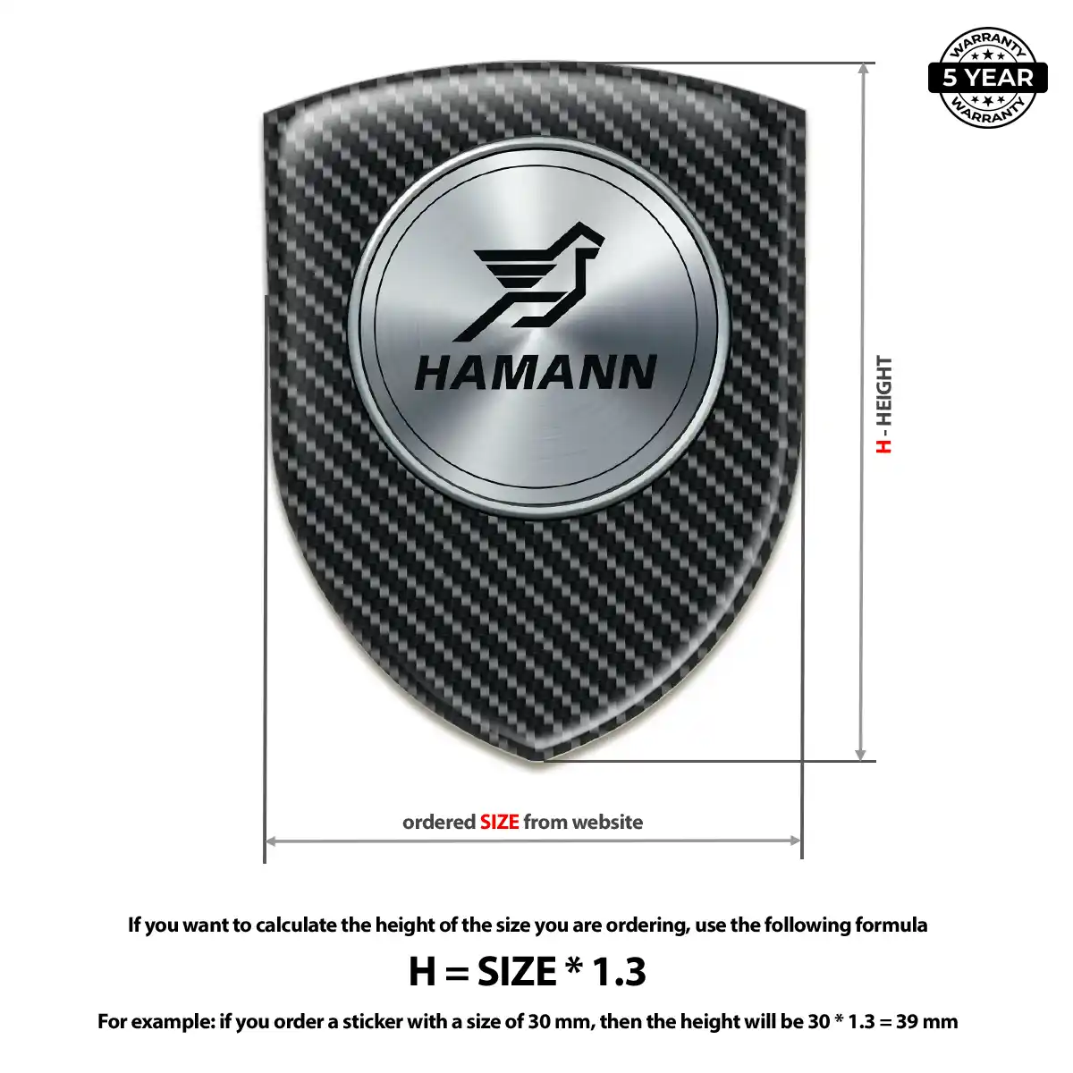 Hamman Domed Logo Sticker Deluxe Edition