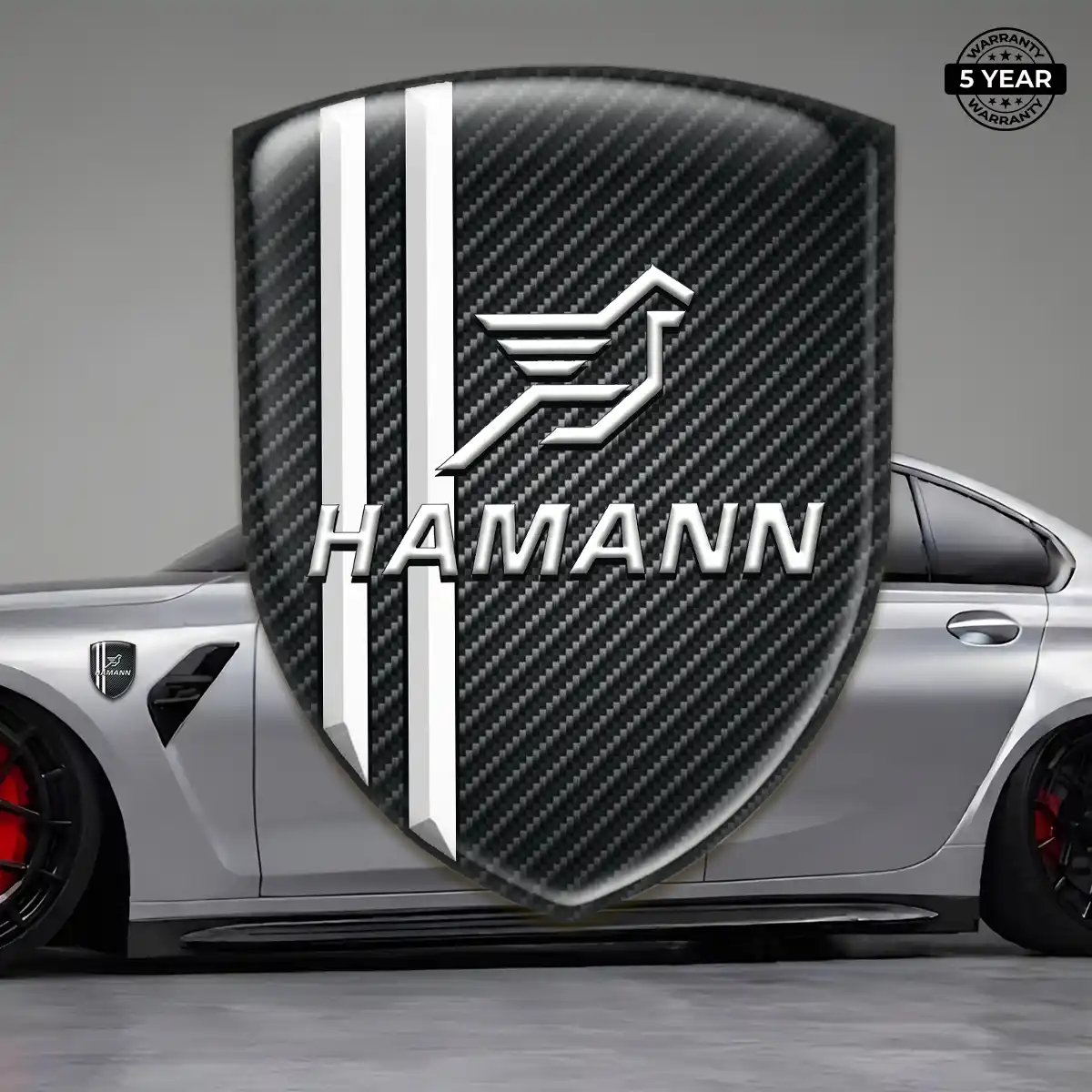 Hamman Domed Logo Sticker Exterior Luxe