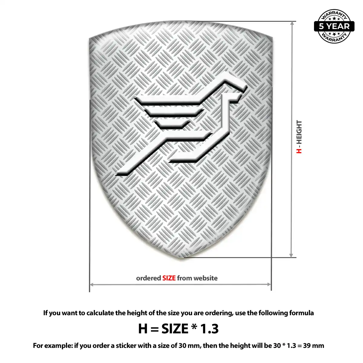 Hamman Domed Logo Sticker Refined Design