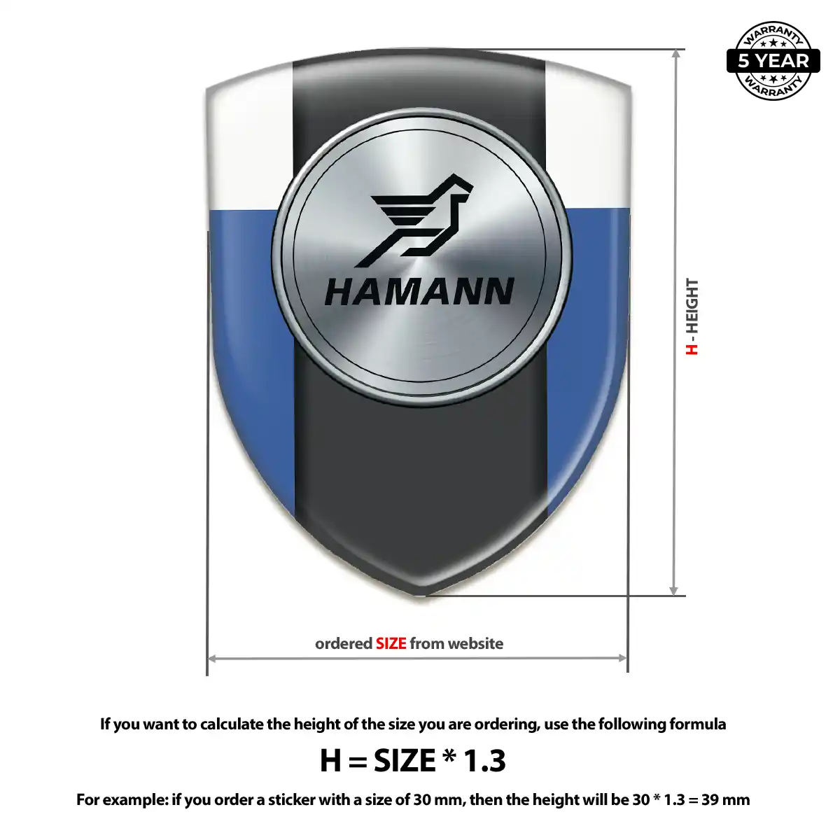 Hamman Emblem Badge Exterior Luxe