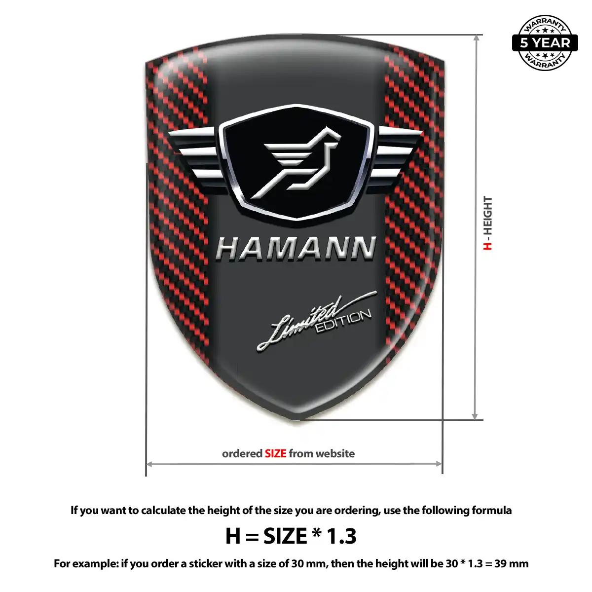 Hamman Emblem Badge Interior Luxe