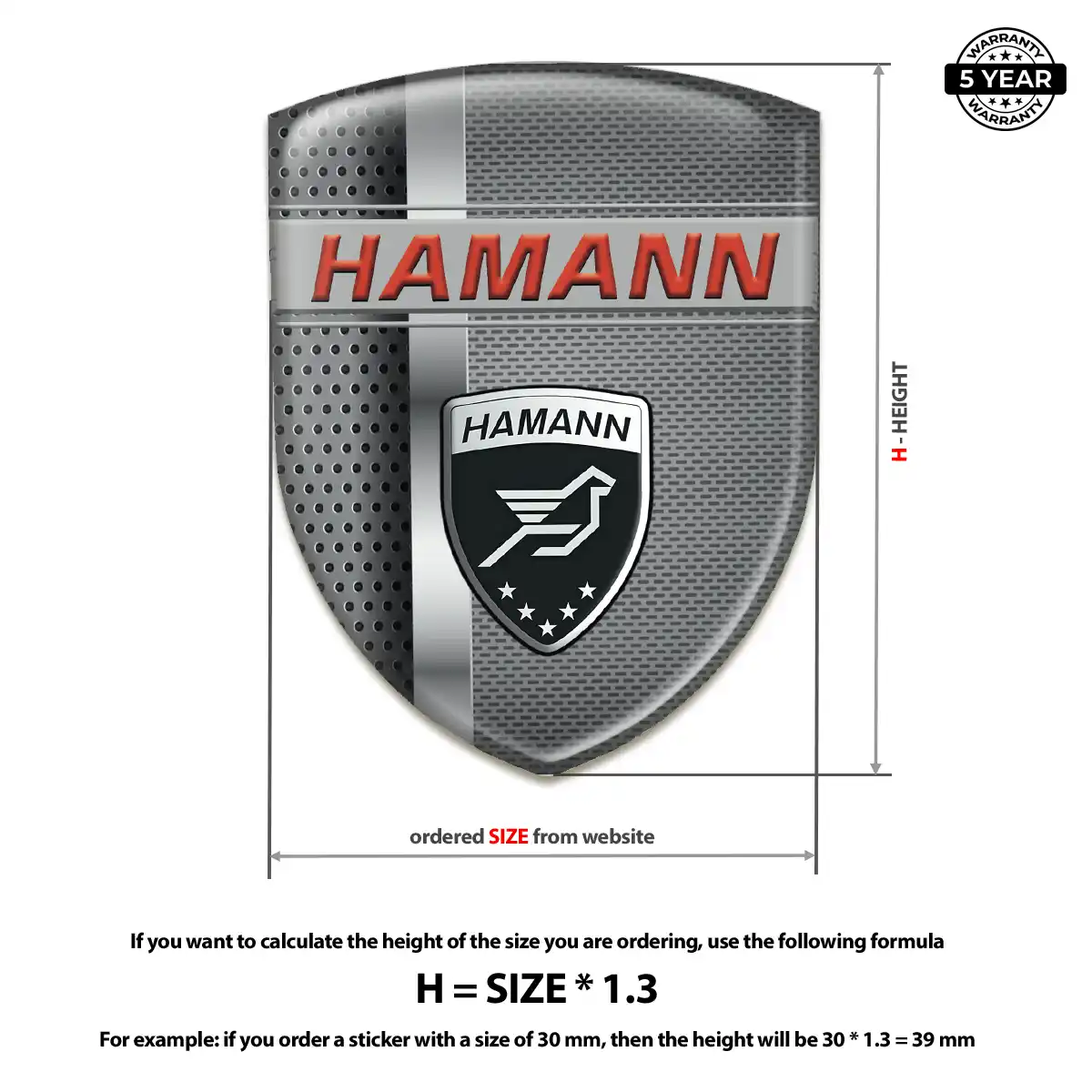 Hamman Emblem Badge Logo Interior Luxe