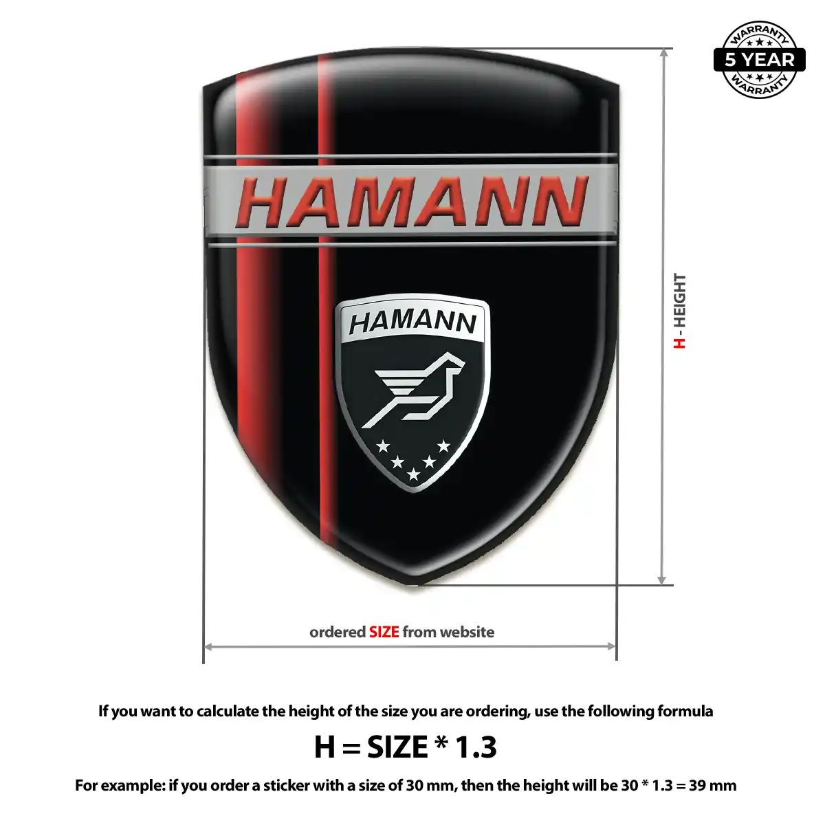 Hamman Emblem Badge Logo Noble Edition