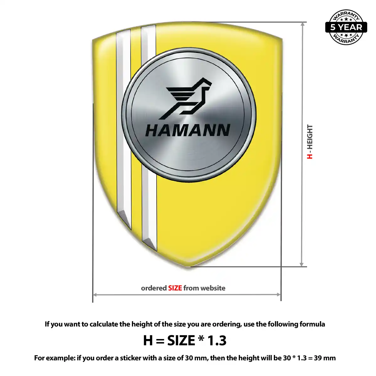 Hamman Emblem Badge Logo Opulent Line