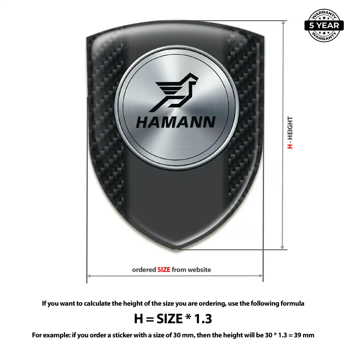 Hamman Emblem Badge Logo Prestige Line
