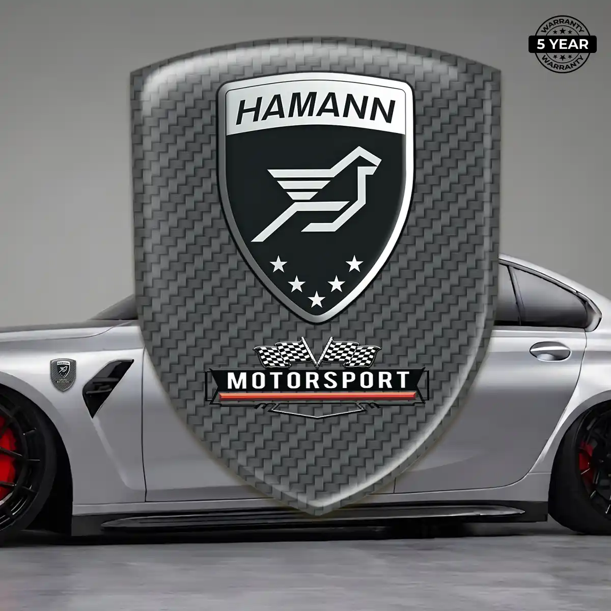 Hamman Emblem Badge Logo Resin Luxe