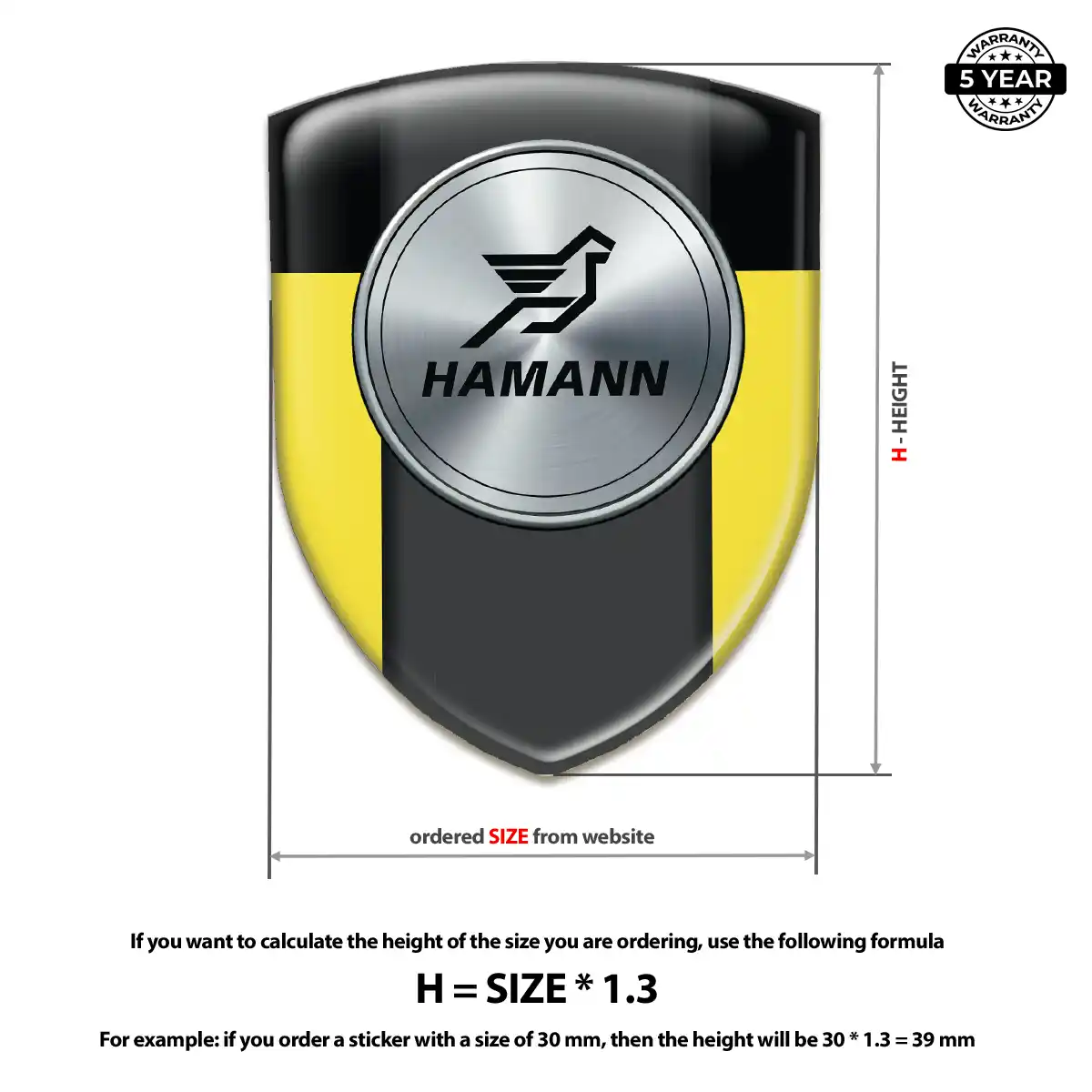 Hamman Emblem Badge Logo Sleek Style