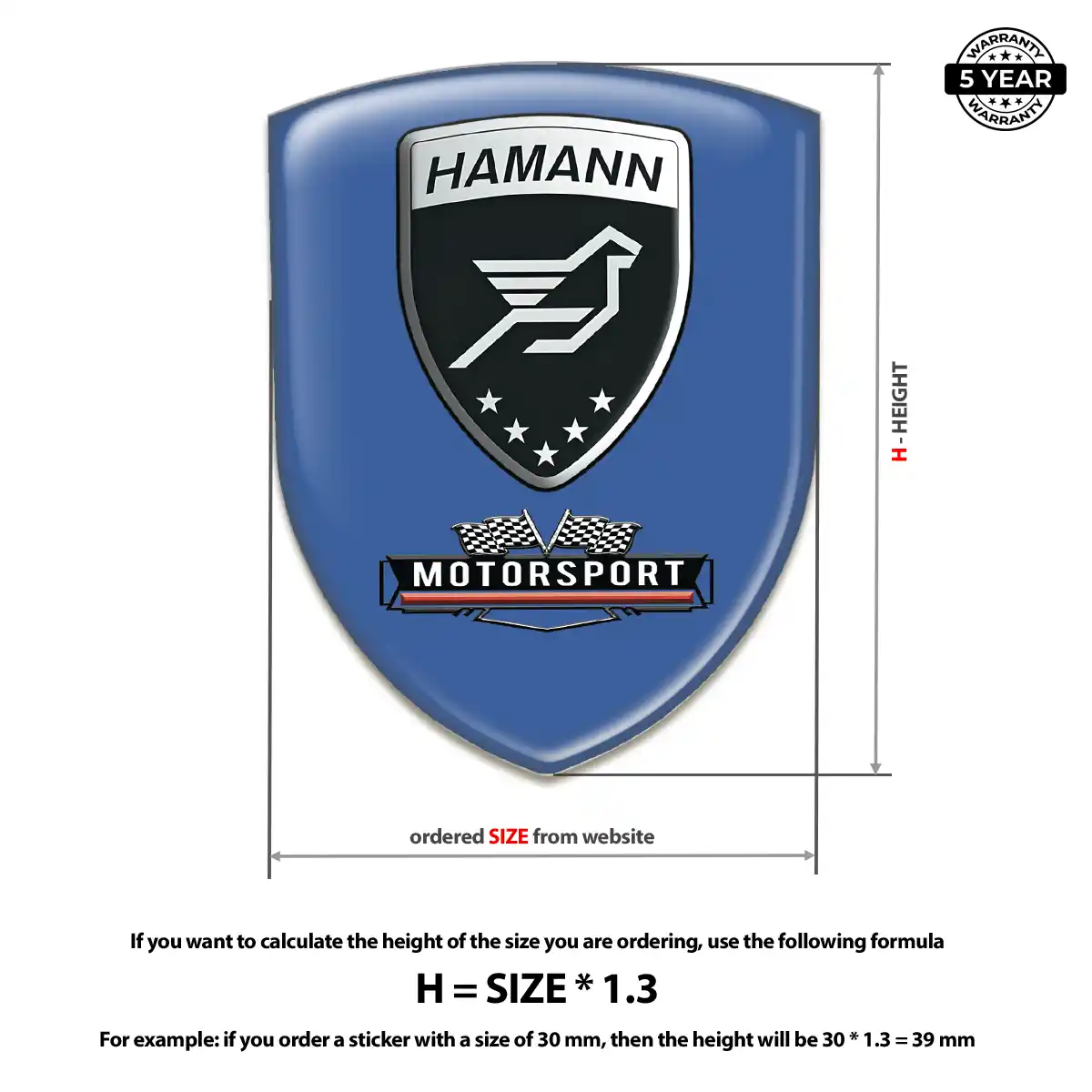 Hamman Emblem Badge Opulent Line
