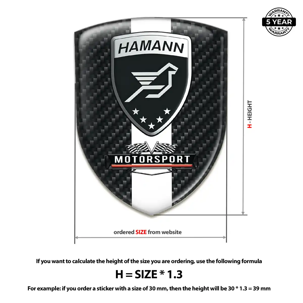 Hamman Emblem Badge Outer Style