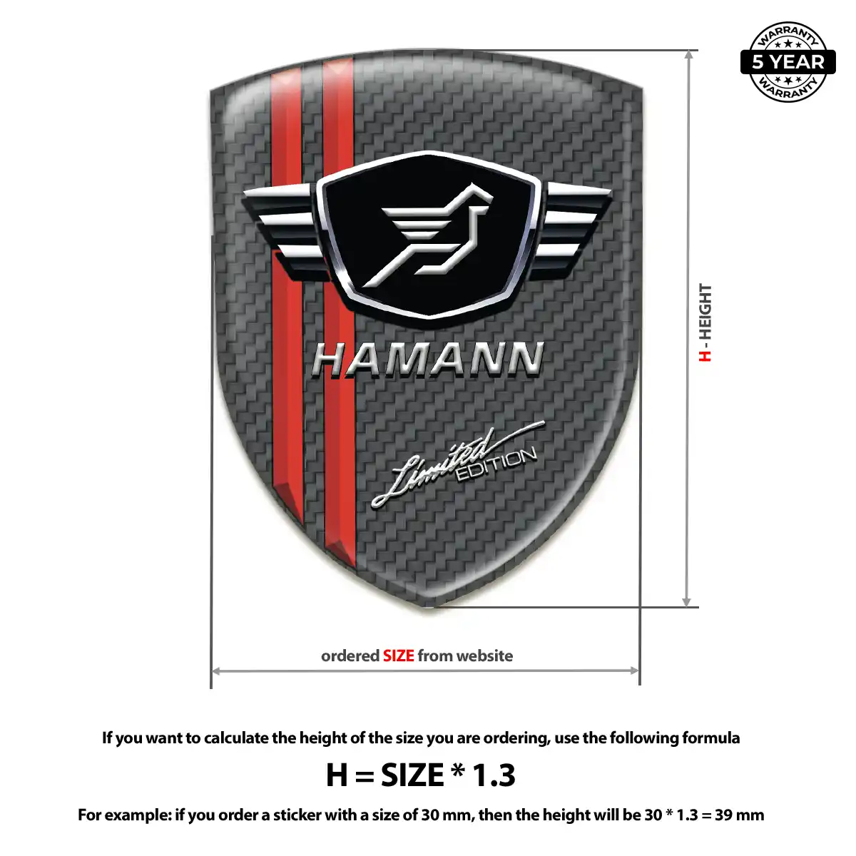 Hamman Emblem Badge Refined Design