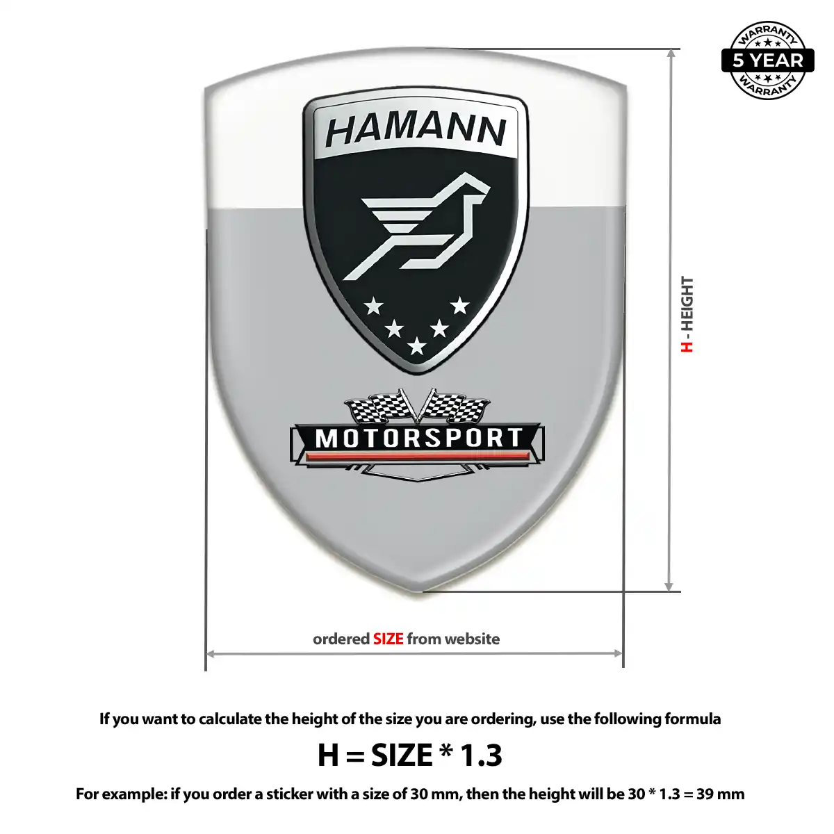 Hamman Emblem Badge Signature Grade