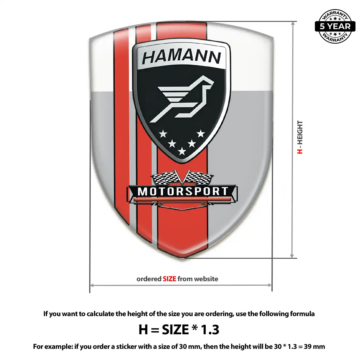 Hamman Emblem Badge Sleek Style