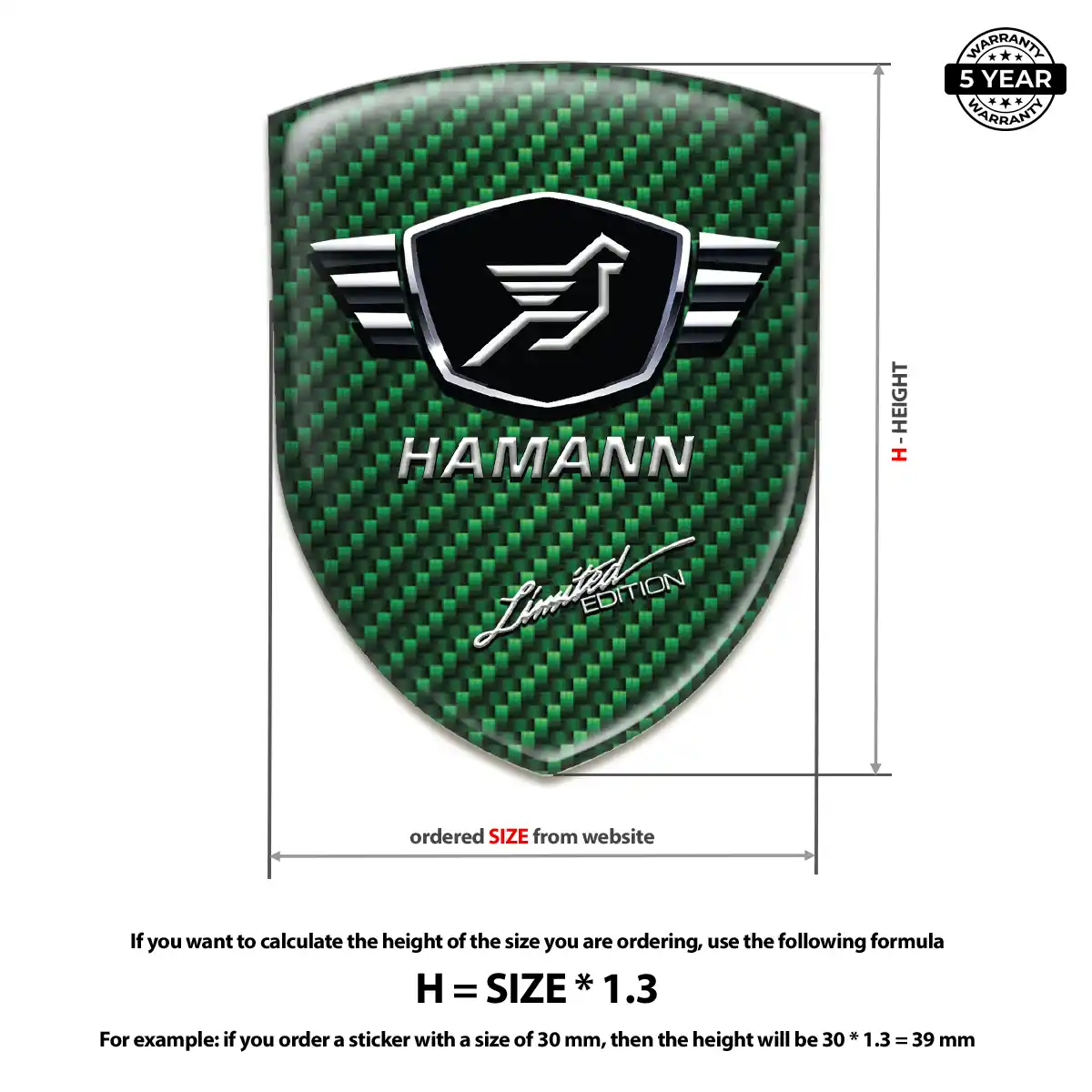 Hamman Emblem Badge Street Tuning