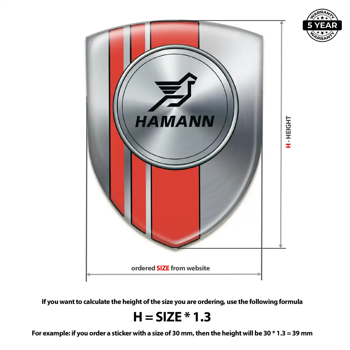 Hamman Emblem Crest Premium Dome