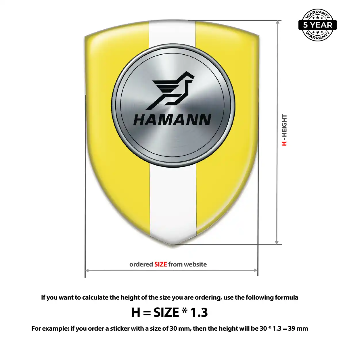 Hamman Emblem Domed Badge Deluxe Edition