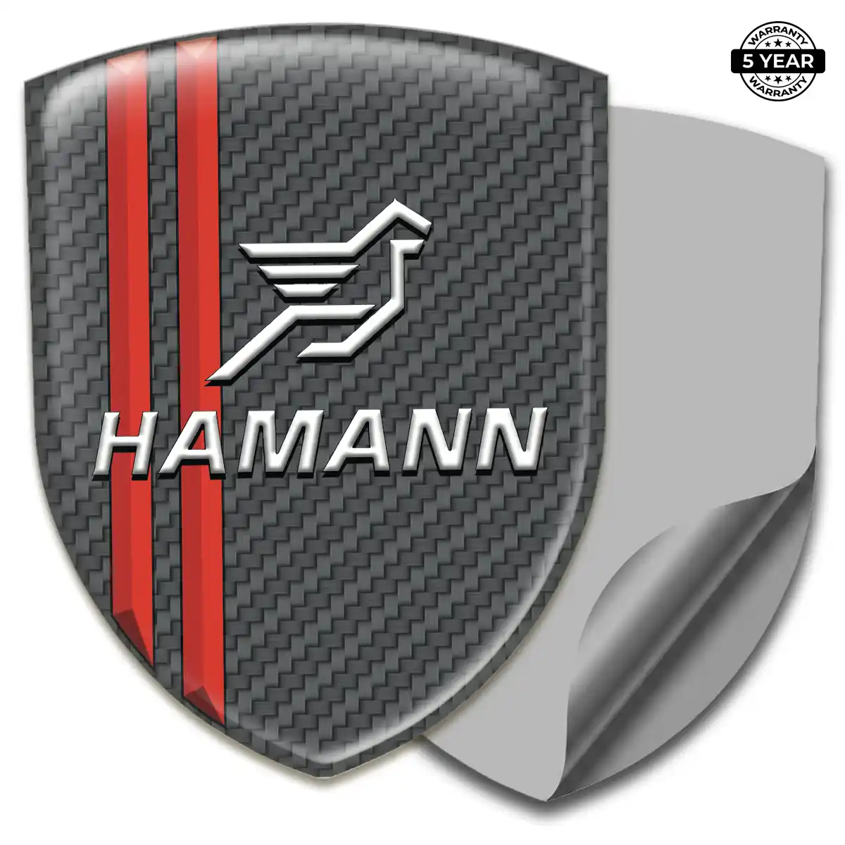 Hamman Emblem Domed Badge Elite Finish