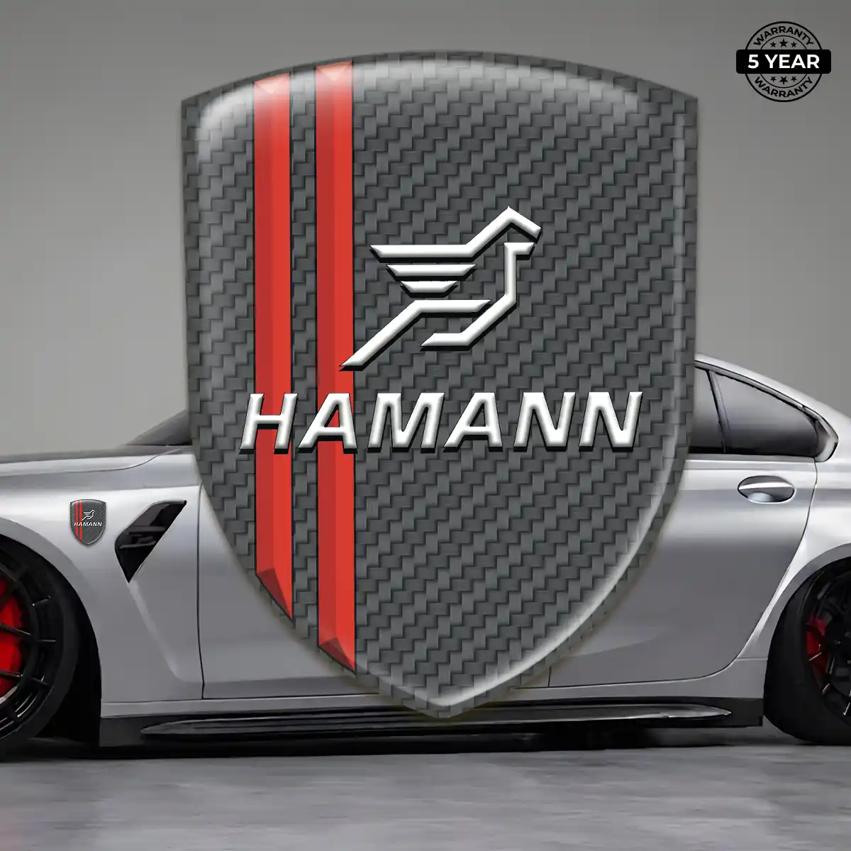 Hamman Emblem Domed Badge Elite Finish