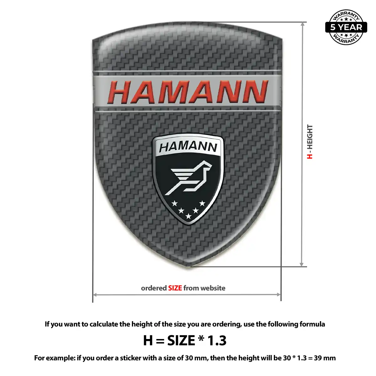 Hamman Emblem Domed Badge Exclusive Series
