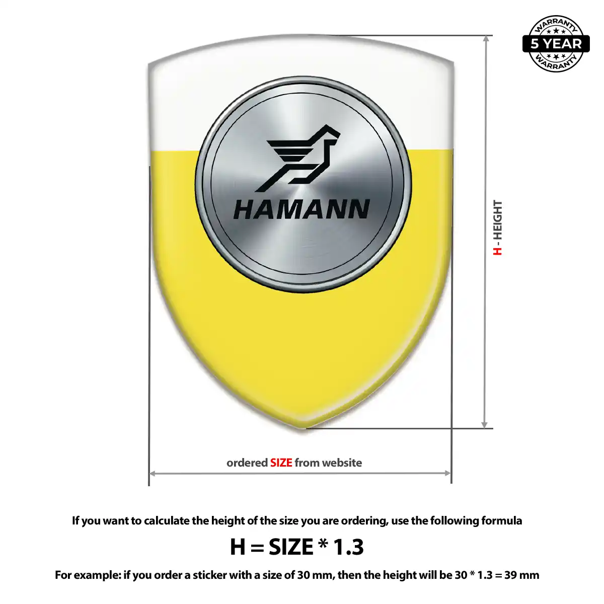 Hamman Emblem Domed Badge Noble Edition